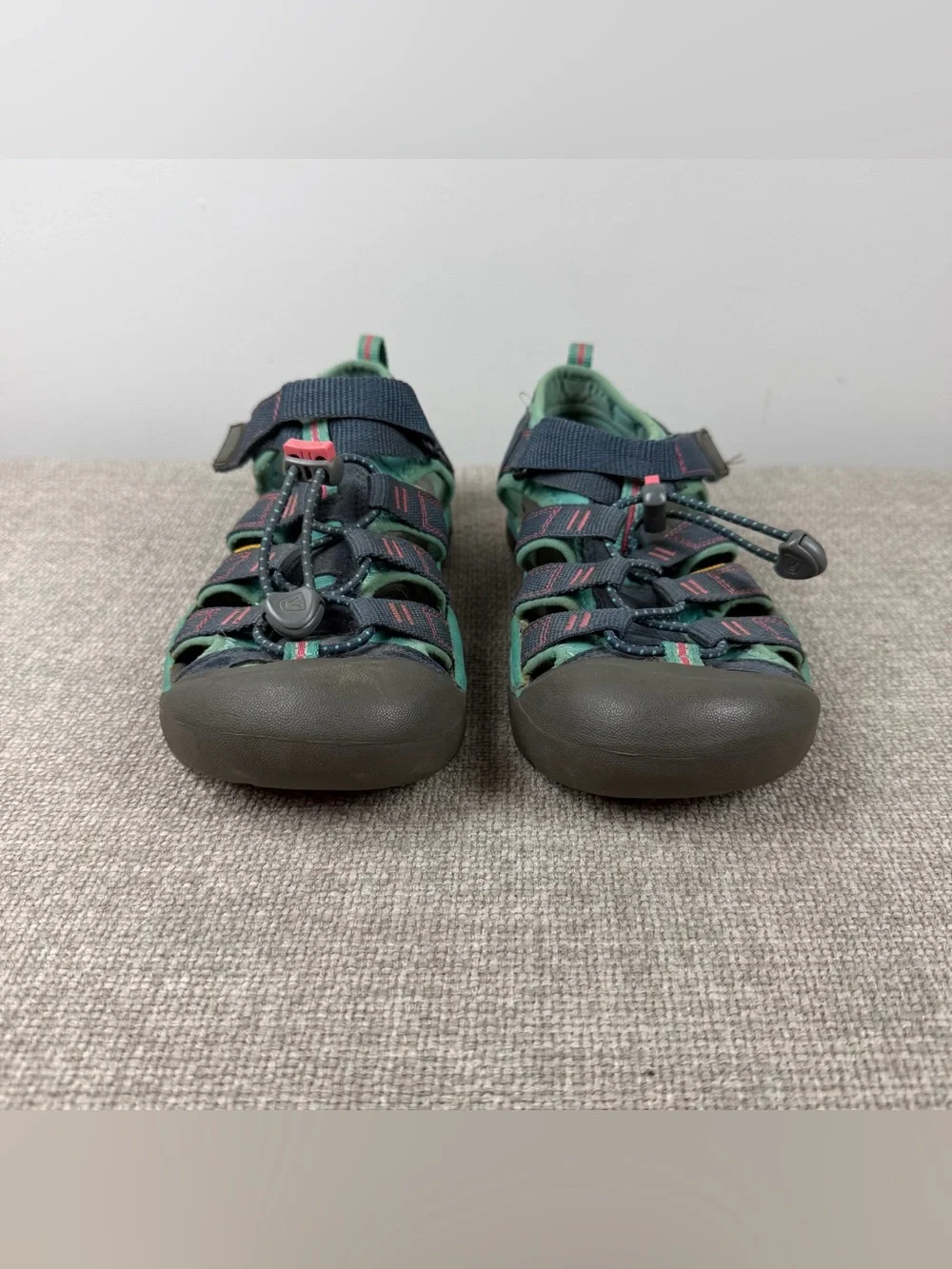 KEEN Girl's Newport H2 Hydro Sandals 1012316 Midnight Navy Baltic Size 3 Hiking